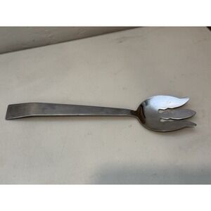 Vintage Japan 11" Stainless Steel Serving Utensil Fork‎ Silver Tone
